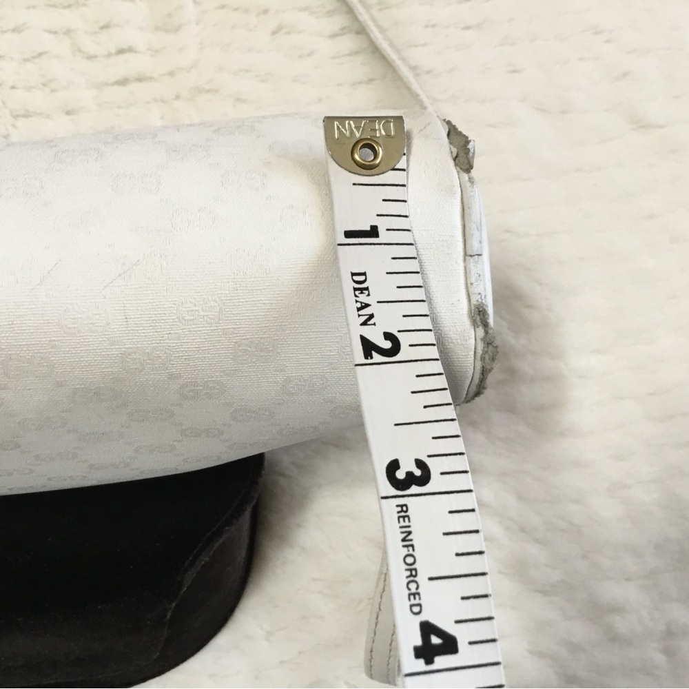 GUCCI Shoulder Bag Leather White Authentic AS IS - Picture 11 of 16
